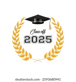 Class of 2025 graduation award emblem design