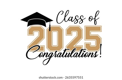 Class of 2025 Graduation Card Elegant Script Invitation Congratulations on graduation 2025