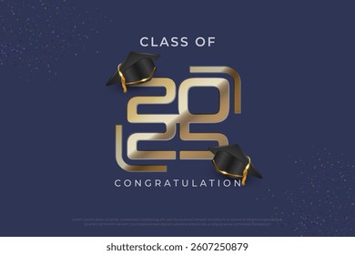 Class of 2025 logo concept for celebration