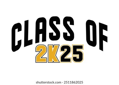 Class of 2025 png, Graduation eps, Senior 2k25 eps, Graduation T shirt, silhouette, Christmas eps, Cut File Cricut, Education Hand drawn lettering, vector illustration of a graduating class of 2025