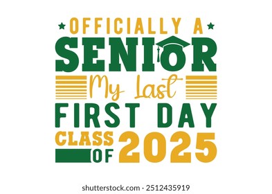 Class of 2025 png, Graduation eps, Senior 2k25 eps, Graduation T shirt, silhouette, Christmas eps, Cut File Cricut, Education Hand drawn lettering, vector illustration of a graduating class of 2025