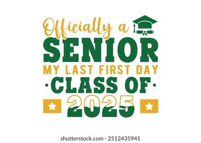 Class of 2025 png, Graduation eps, Senior 2k25 eps, Graduation T shirt, silhouette, Christmas eps, Cut File Cricut, Education Hand drawn lettering, vector illustration of a graduating class of 2025