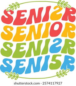 Class of 2025, Senior 2025 Graduation, Retro Seniors Gifts Premium T-Shirt design