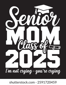 Class of 2025 Senior Graduation Vector. Finally Graduate, College Grad, Grad School Design for Posters, Mugs, Apparel, and Clothing Prints. Perfect for Graduation Celebrations and Gift Ideas