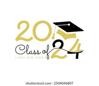 Class of 2025. Stylized calligraphic inscription Class of 2025 in one line.
