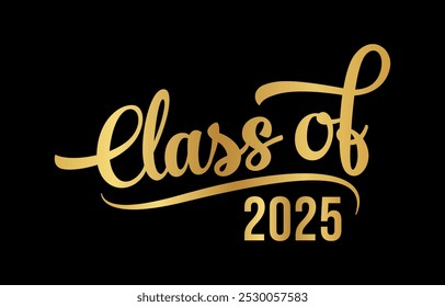 Classe de 2025 vetor de design tipográfico. Texto para design, evento de congratulação, camiseta, festa, ensino médio ou pós-graduação da faculdade. Classe editável de design tipográfico 2025