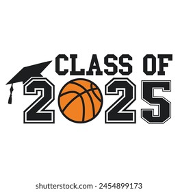 Class Of 2025 Vector, T shirt Design White Background