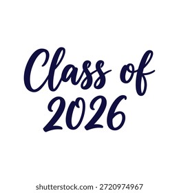 Class of 2026 graduation announcement template Vector