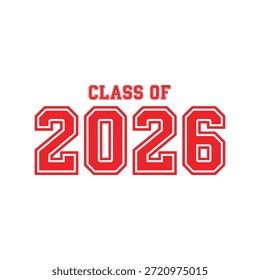 Vector de Plantilla de anuncio de graduación de la clase de 2026
