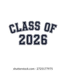 Class of 2026 graduation announcement template Vector