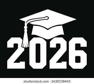 Class of 2026 Graduation Cap Graphic Design