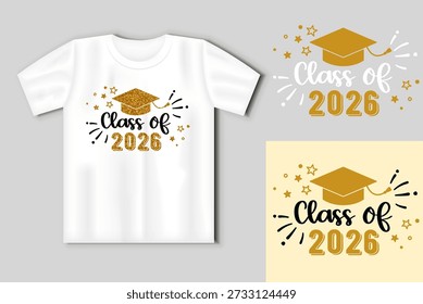 Class Of 2026 Graduation Vector T Shirt Design