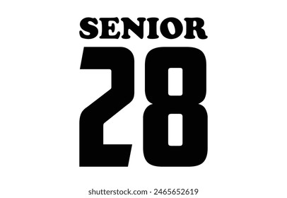 Class of 2028 typography design vector. Text for design, congratulation event, T-shirt, party, high school or college graduate. Editable class of 2028 typography	

