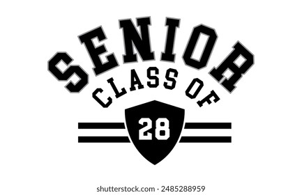 	
Class of 2028 typography design vector