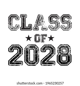 Class 2028 Vector T Shirt Design Stock Vector (Royalty Free) 1965230257