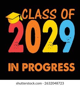 Classe De 2029 Contagem Regressiva Em Andamento Manga Longa T-Shirt