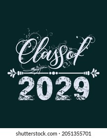 Class Of 2029 Shirt Pre-K Graduate Preschool Graduation T-Shirt