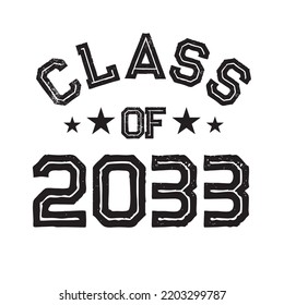 Clase De Vector De Diseño De Camisas De 2033, Clase Vintage