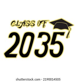 Class of 2035 trendy T shirt design 