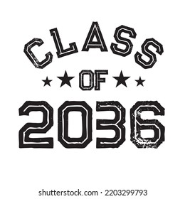 Class Of 2036 t shirt Design Vector, Vintage Class