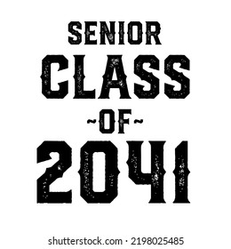 Class Of 2041 Vector, T shirt Design White Background 