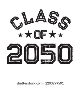 Class Of 2050 t shirt Design Vector, Vintage Class