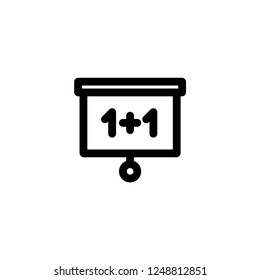 Class board icon. Match lesson sign