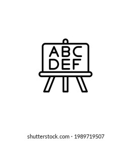 Class Board icon in vector. Logotype