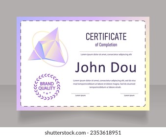 Plantilla de diseño de certificado de clase. Diploma vectorial con espacio de copia personalizado y fronteras. Documento impreso para premios y reconocimiento. Banschrift Semi-Light Condensadas, fuentes ariales regulares usadas