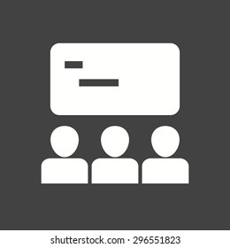 Class, classroom, school icon vector image. Can also be used for education, academics and science. Suitable for use on web apps, mobile apps and print media.