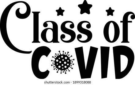 Class of Covid, School Graduate Vector File