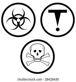 class D of hazardous materials. vector illustration