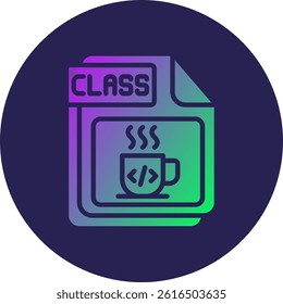 CLASS Glyph Circle Gradient Icon