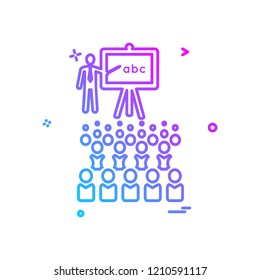 Class icon design vector