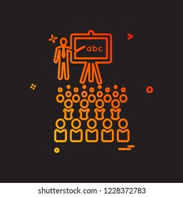 Class icon design vector