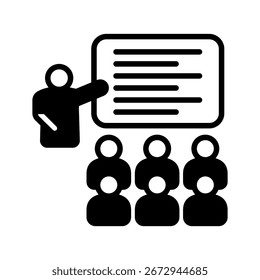 Class Icon Mini Illustration Icon. Use For Modern Concept, Print, Ui, Ux Kit, Web And App Development. Vector Related To Office, Education, Examination And More