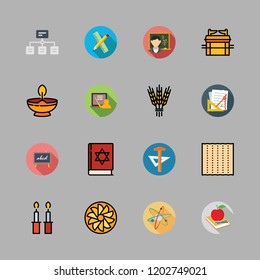 class icon set. vector set about physics, hierarchical structure, blackboard and hebrew icons set.