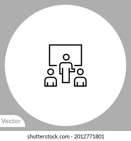 Class icon sign vector,Symbol, logo illustration for web and mobile