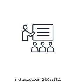 Klassensymbol. Vektorgrafik.Editable stroke.linear style sign for use-Webdesign, logo.Symbol Illustration.