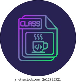 CLASS Line Circle Gradient Style