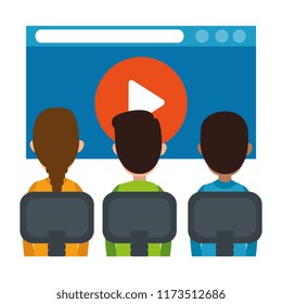 class with media player in display