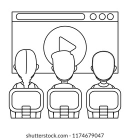 class with media player in display