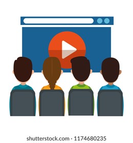 class with media player in display