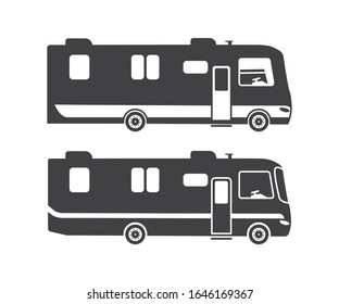 Class A Motor Home Symbol Icon Vector Illustration