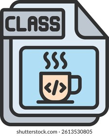CLASS Outline Filled Style Icon