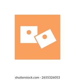 Icono de papel de clase en relleno