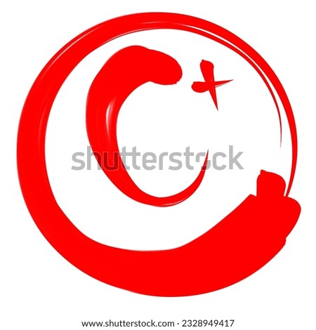 Class results. Hand drawn vector sets values with minus and plus in a circle frame. Red notes: A B C D F plus, minus 