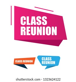 Class Reunion Sign Emblem Label Badgesticker Stock Vector (Royalty Free ...