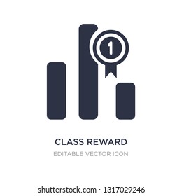 class reward icon on white background. Simple element illustration from Signs concept. class reward icon symbol design.
