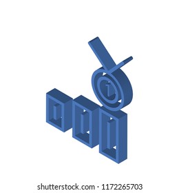 Class Reward isometric left top view 3D icon